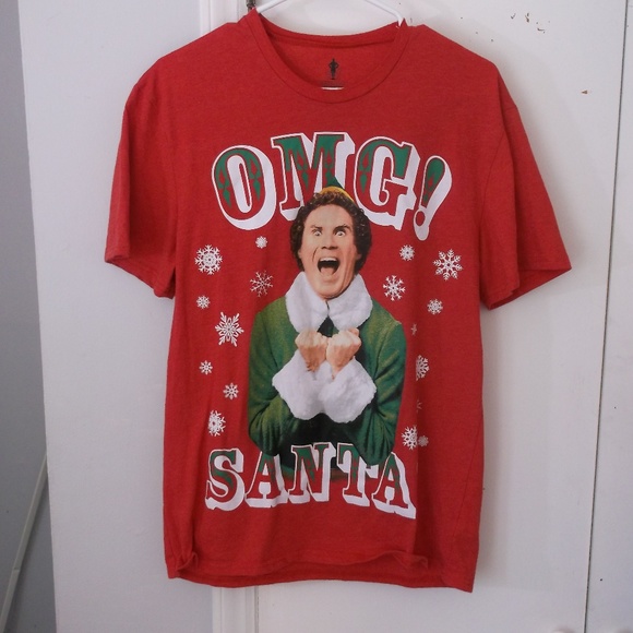 Ripple Junction Other - Ripple Junction Elf Red OMG SANTA Graphic Tshirt L